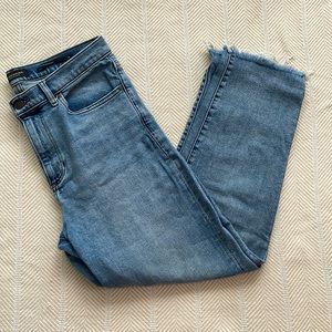 Banana Republic high rise straight light wash